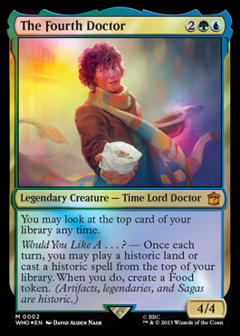 The Fourth Doctor, A Blast From The Past Commander Deck, Doctor Who, Magic the Gathering